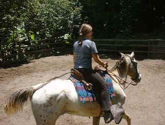 horseback riding lesson for children